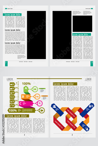 Brochure template flyer background for business design