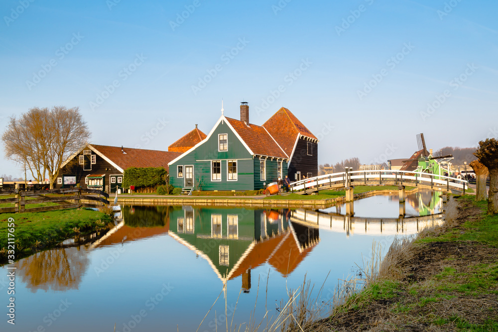 Casa típica holandesa en Zaanse Schans