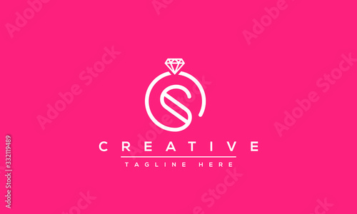 Simple Elegant Letter S Logo Design. Modern minimalist S SS creative initials based vector icon template.