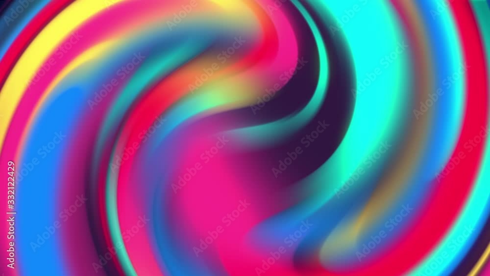 Colorful rainbow stripes warp seamless loop background. Swirl 2d animation Colorful rainbow stripes warp seamless loop background. Swirl 2d animation