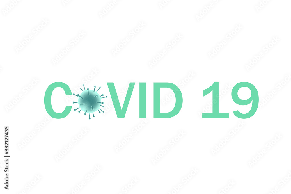 Fototapeta premium COVID 19 VECTOR ICON