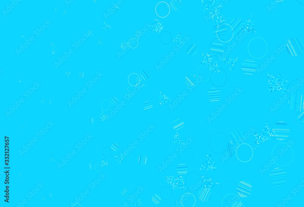 Light BLUE vector background with triangles, circles. Light BLUE vector background with triangles, circles.