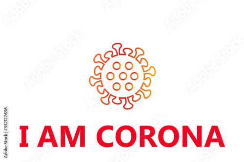 Novel corona virus icon, covid 19 vector icon