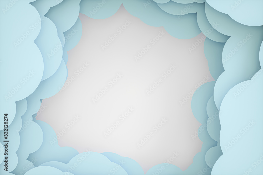 Tearing cartoon card, light background, 3d rendering. Tearing cartoon card, light background, 3d rendering.
