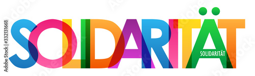 Typografie vektor SOLIDARITÄT