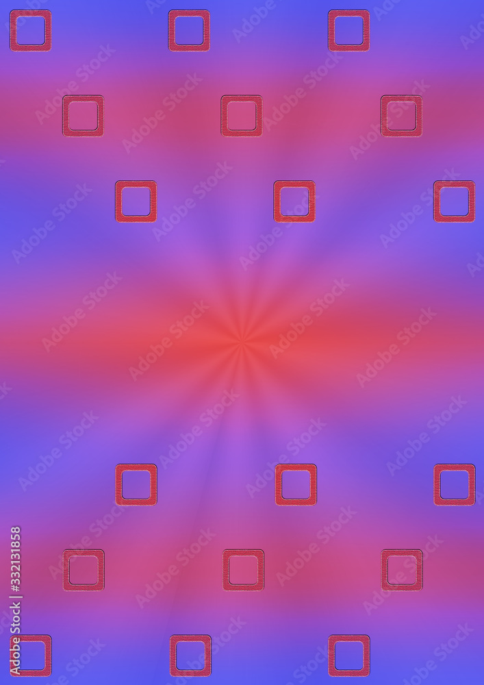 Fototapeta premium Abstract, simple background with quadrangles