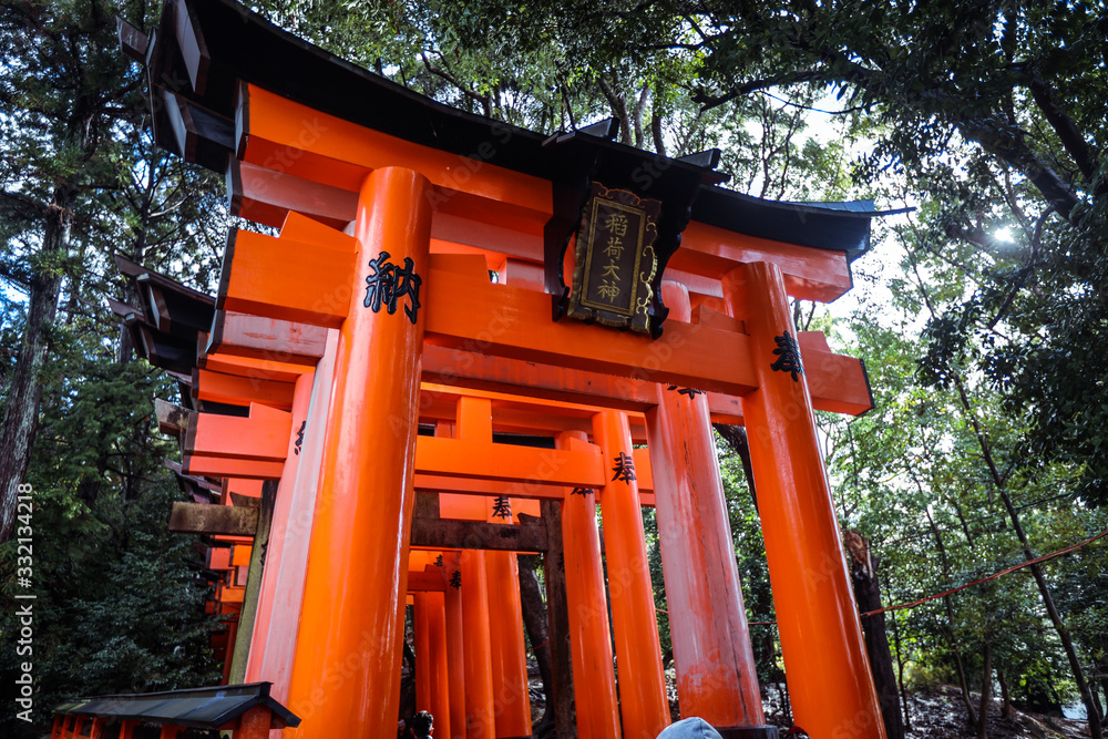 Great Torii of Fushimi Inari Shrine, Kyoto, Japan Great Torii of Fushimi Inari Shrine, Kyoto, Japan