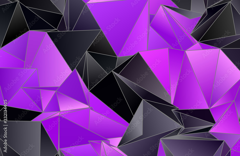 Fototapeta premium Triangular 3d, modern background