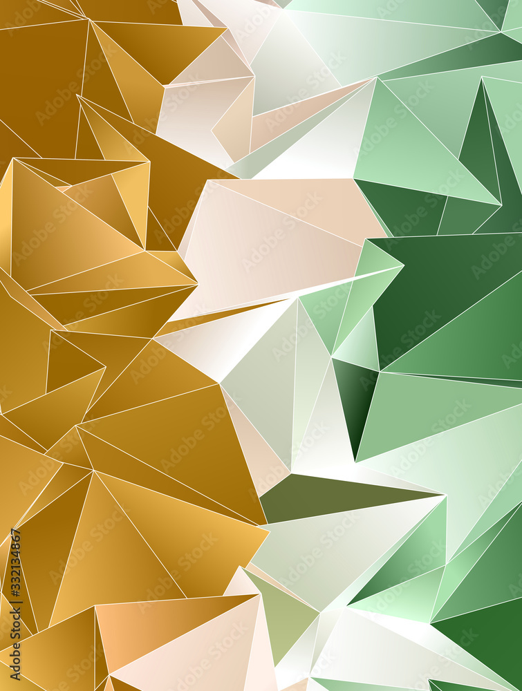Fototapeta premium Triangular 3d, modern background