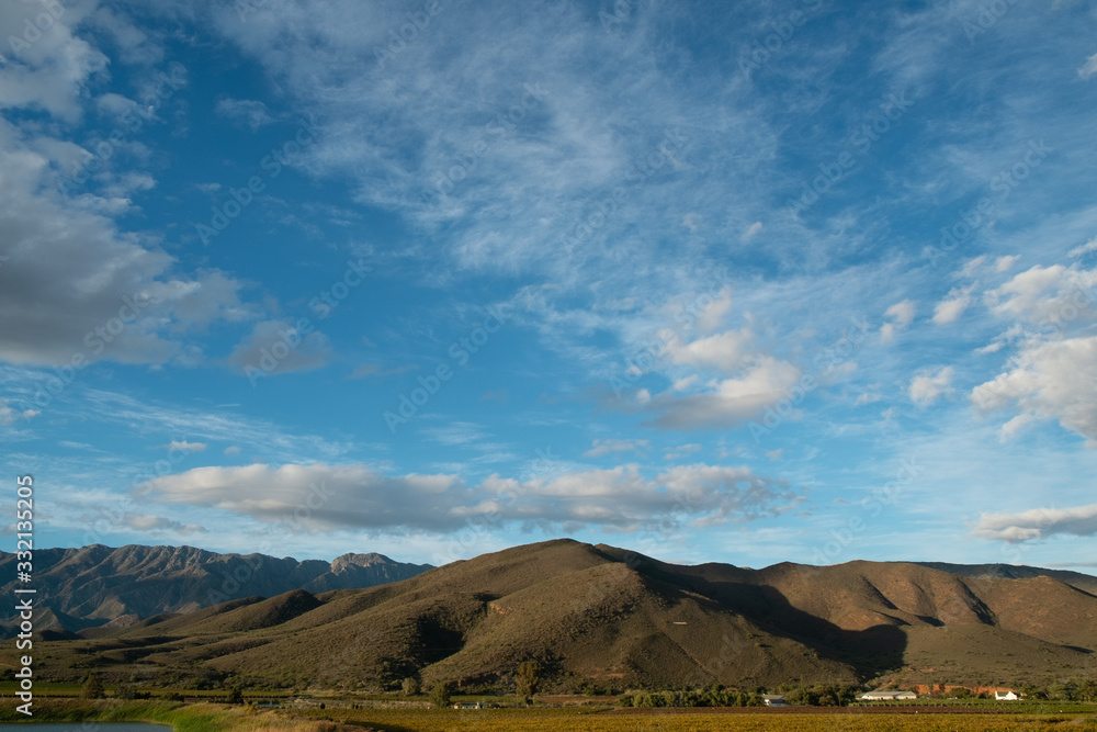 landscape with mountains and blue sky landscape with mountains and blue sky