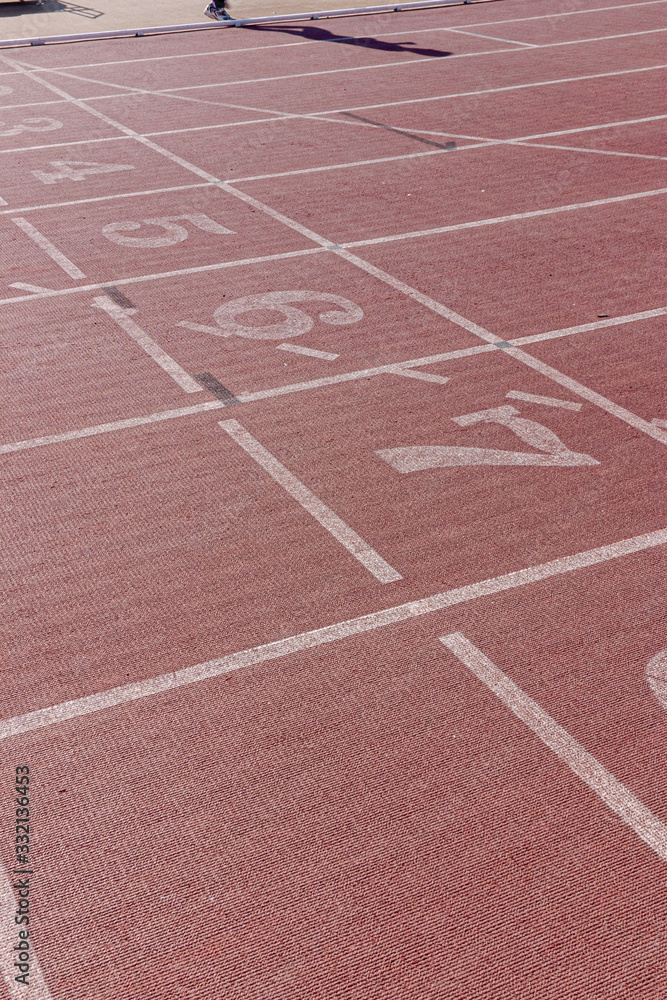 old-fashioned athletics track