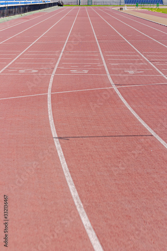 old-fashioned athletics track