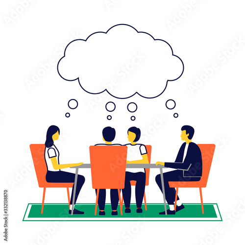 Pensamiento en equipo y brainstorming. 