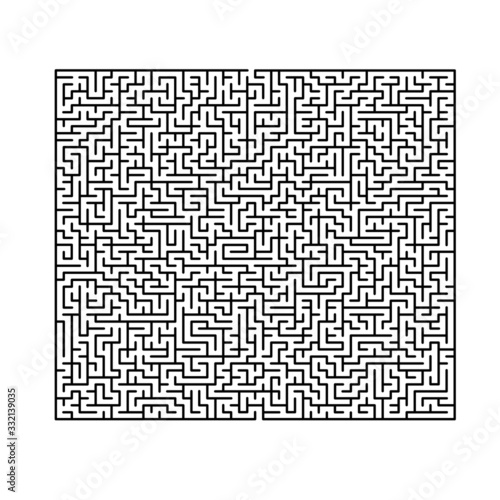 50x50 rectangular maze with no solution