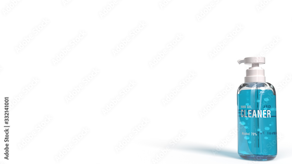 hand gel bottle pump 3d rendering on white background for medical content. hand gel bottle pump 3d rendering on white background for medical content.