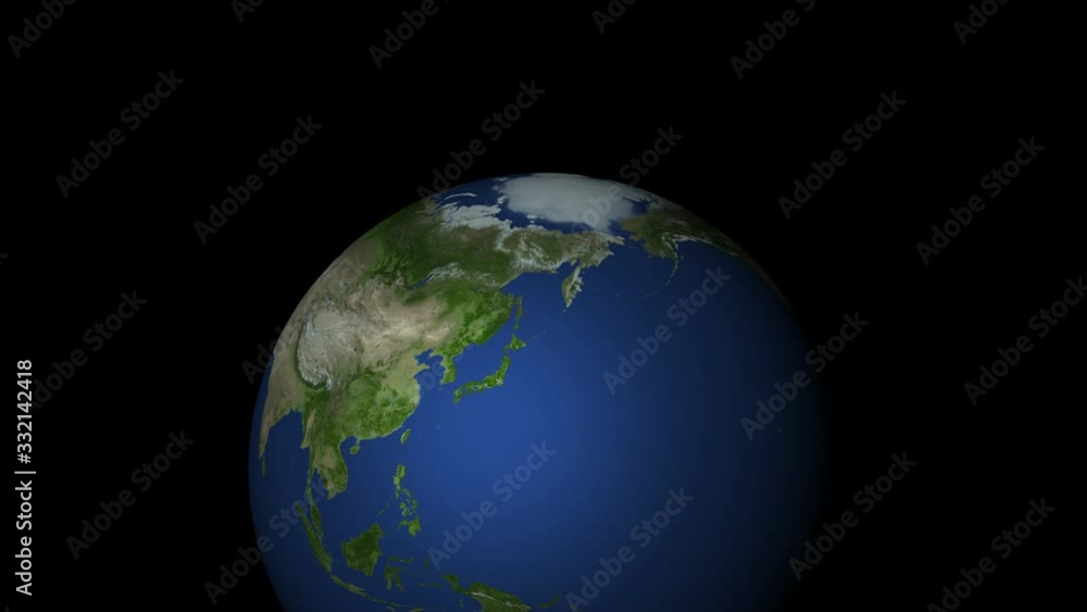 France map flag on planet earth from space, seamless loop rotate France map flag on planet earth from space, seamless loop rotate