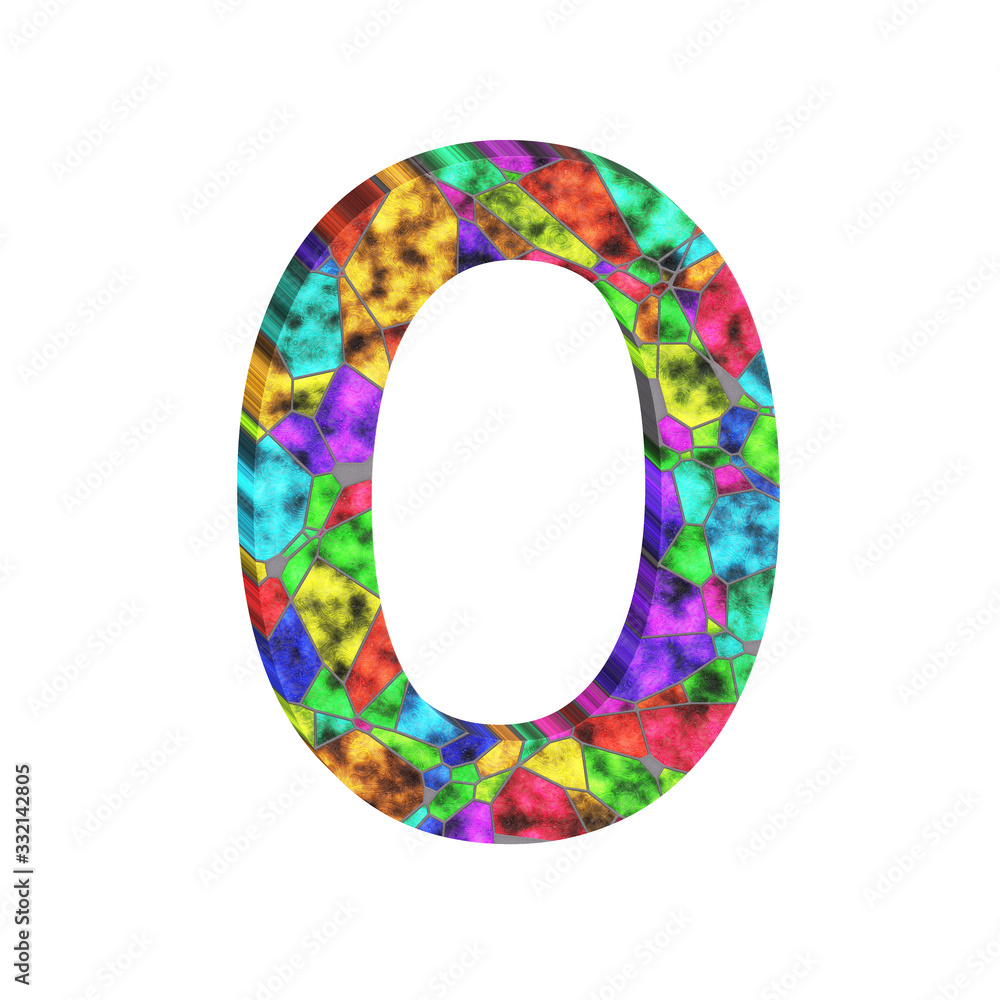 Alphabet- isolated typographic. Stain glass background Alphabet- isolated typographic. Stain glass background