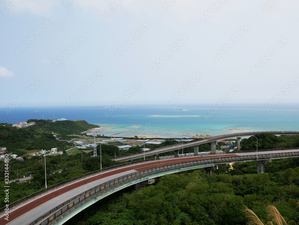 Niraikanai-bridge Okinawa Nanjo-city  Japan 