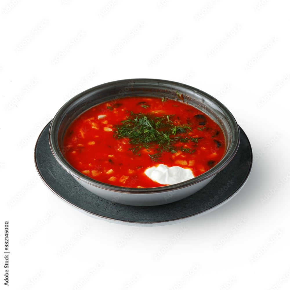 appetizing soup, gourmet restaurant dish is a classic serving. appetizing soup, gourmet restaurant dish is a classic serving.
