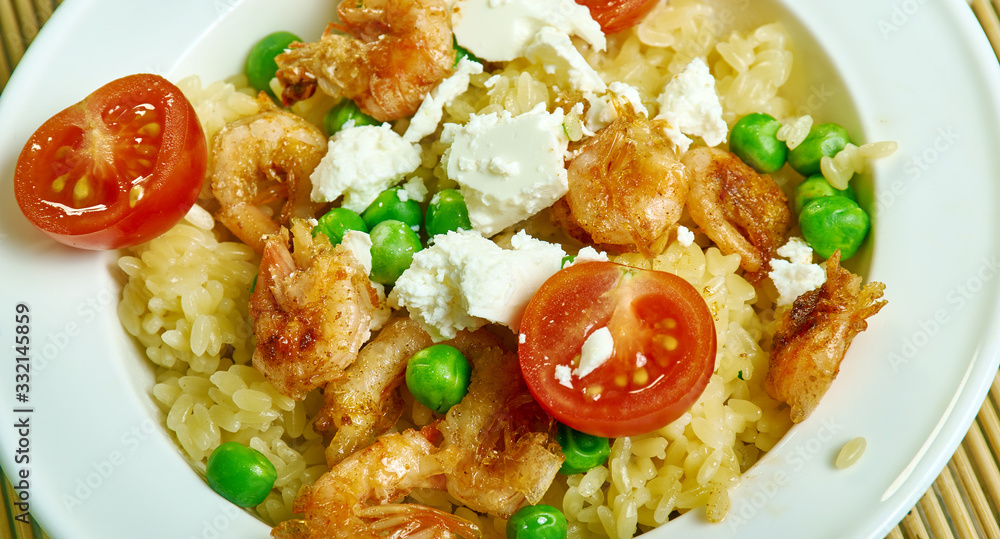 Greek Orzo and Grilled Shrimp Greek Orzo and Grilled Shrimp