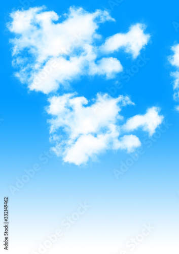 blue sky with white clouds © dreambender