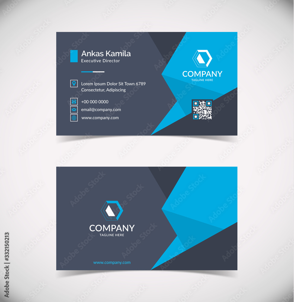 Modern Geometric Business Card Template Modern Geometric Business Card Template