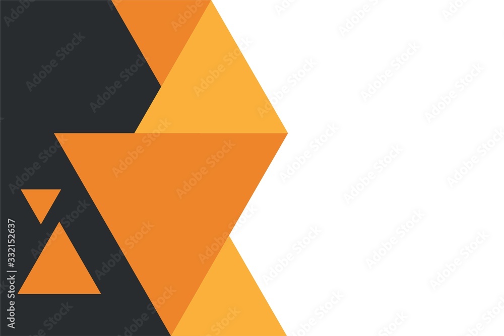 Abstract Geometric Polygonal Orange Background Design with Empty Space for Text Template Vector Abstract Geometric Polygonal Orange Background Design with Empty Space for Text Template Vector