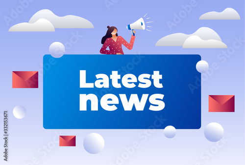 Latest news vector illustration concept