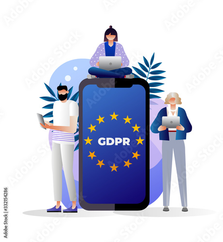 GDPR concept illustration.
