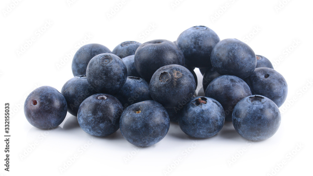 Blueberries closeup isolated on white background Blueberries closeup isolated on white background