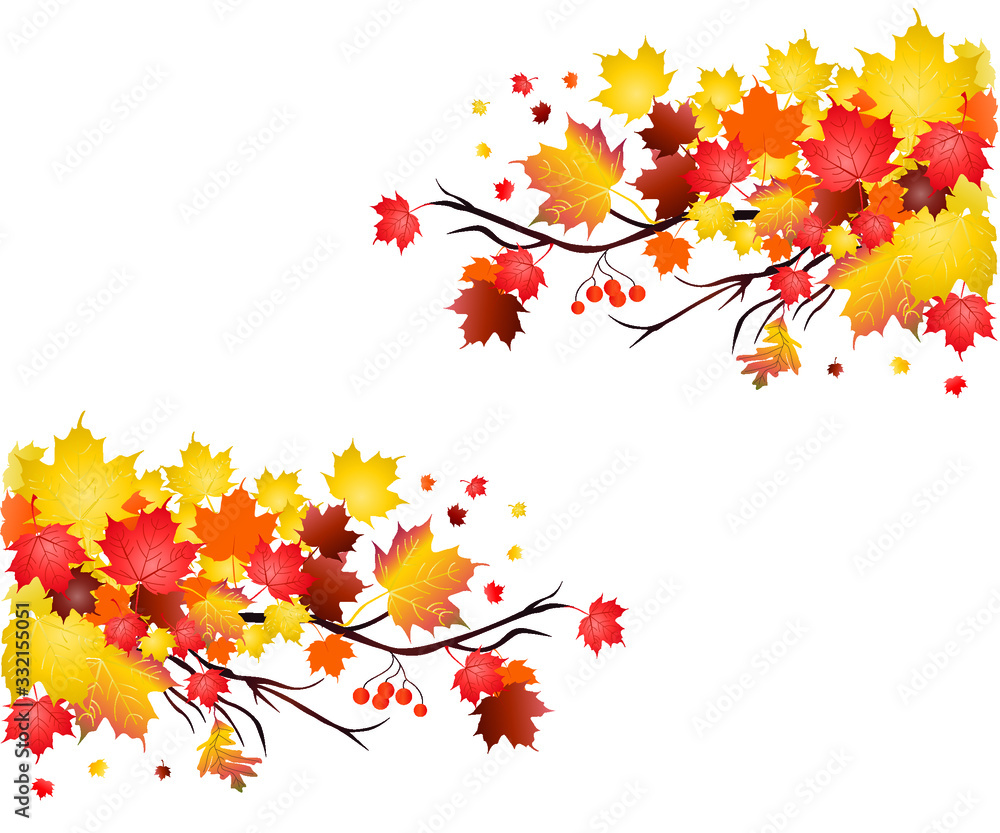 Free vector autumn leaves free vector Free vector autumn leaves free vector