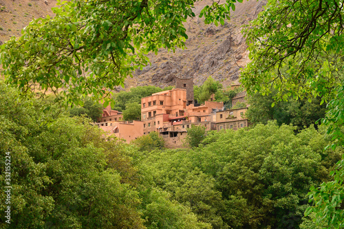 Remote Berber village in the Atlas mountain in Morocco