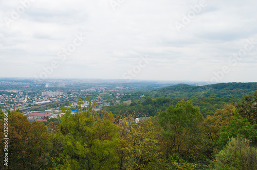 top view of the city against the sky