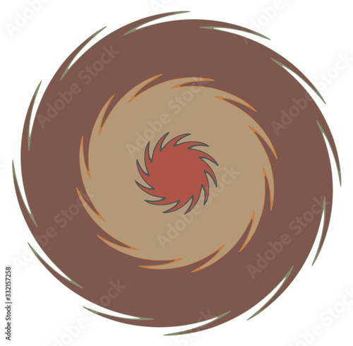 Dark abstract spiral, swirl, twirl and vortex shapes