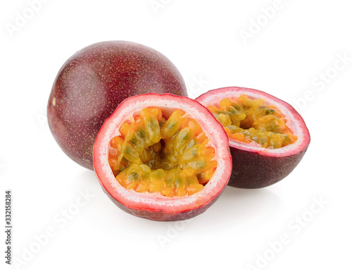 passion fruit isolated on a white background