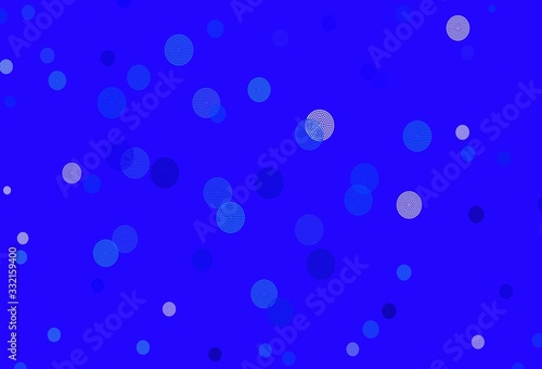 Light BLUE vector background with beautiful snowflakes.