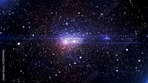 宇宙　CG　銀河　パーティクル　背景　ループ  photo
