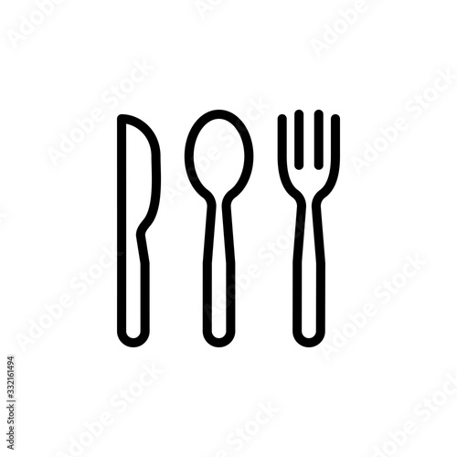 Vector illustration  spoon icon design