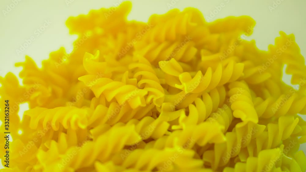 Macaroni close up in slow motion Macaroni close up in slow motion