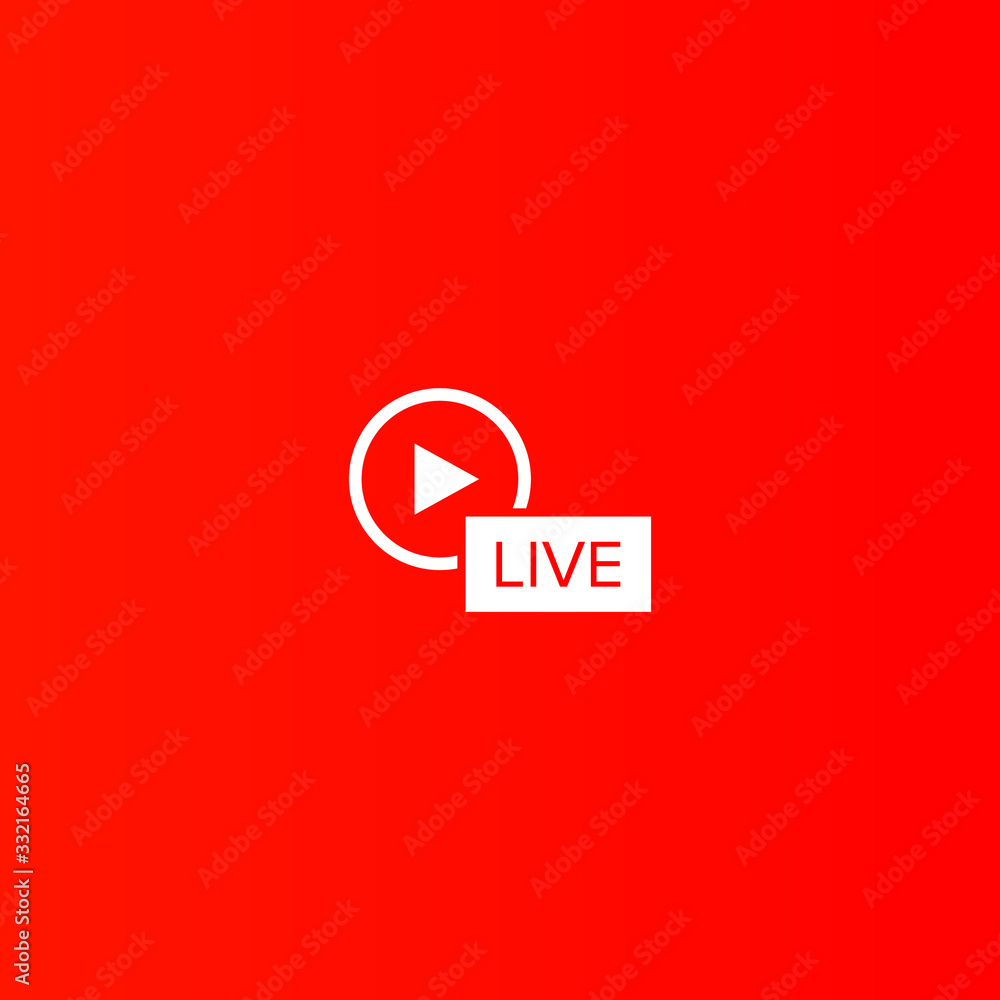 Livestream icon for streaming video gatherings online Livestream icon for streaming video gatherings online
