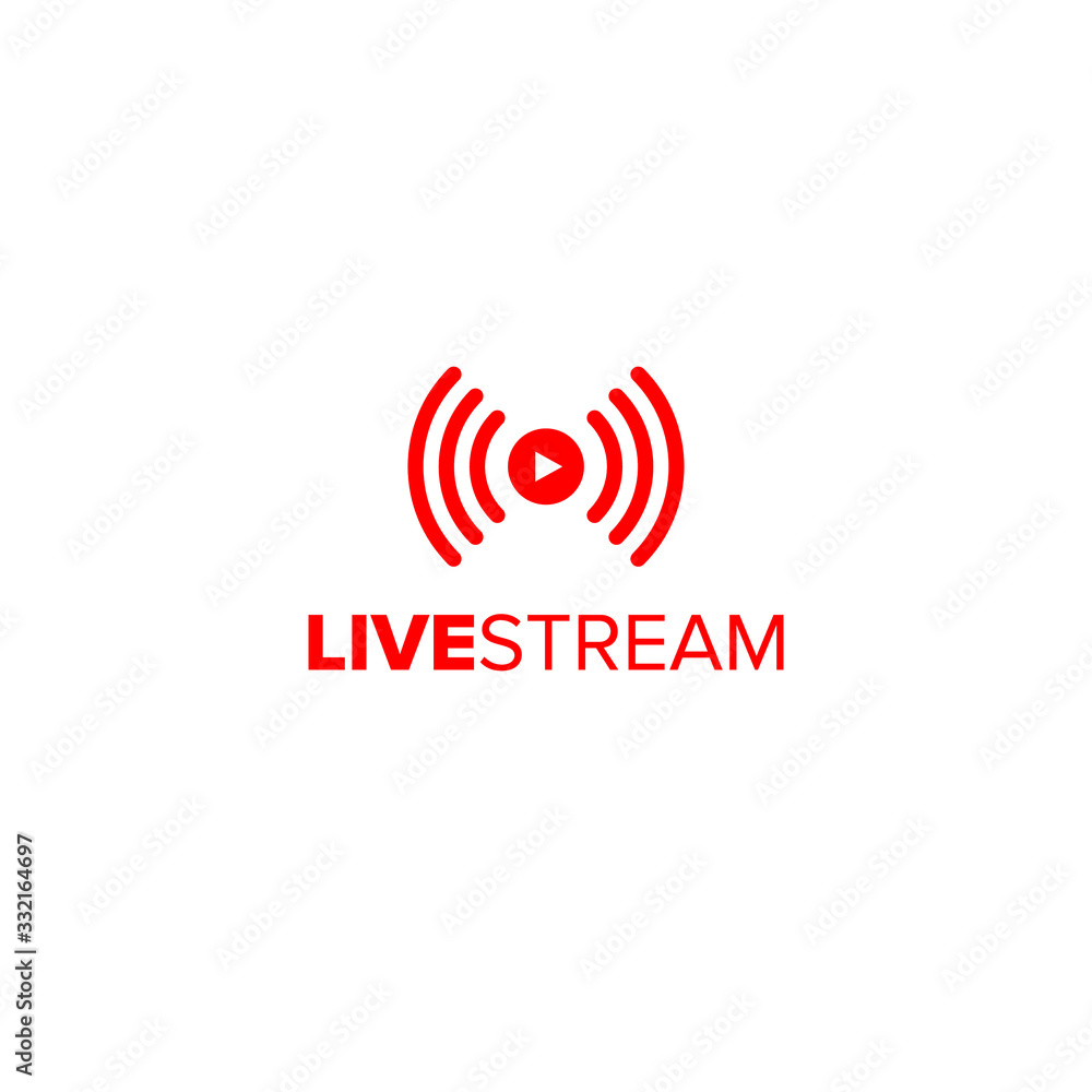 Livestream icon for streaming video gatherings online Livestream icon for streaming video gatherings online