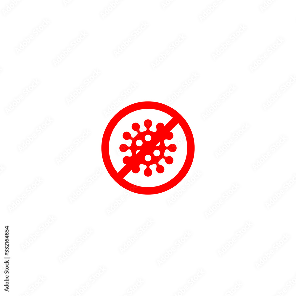 COVID-19 vector icons for not spreading the virus COVID-19 vector icons for not spreading the virus