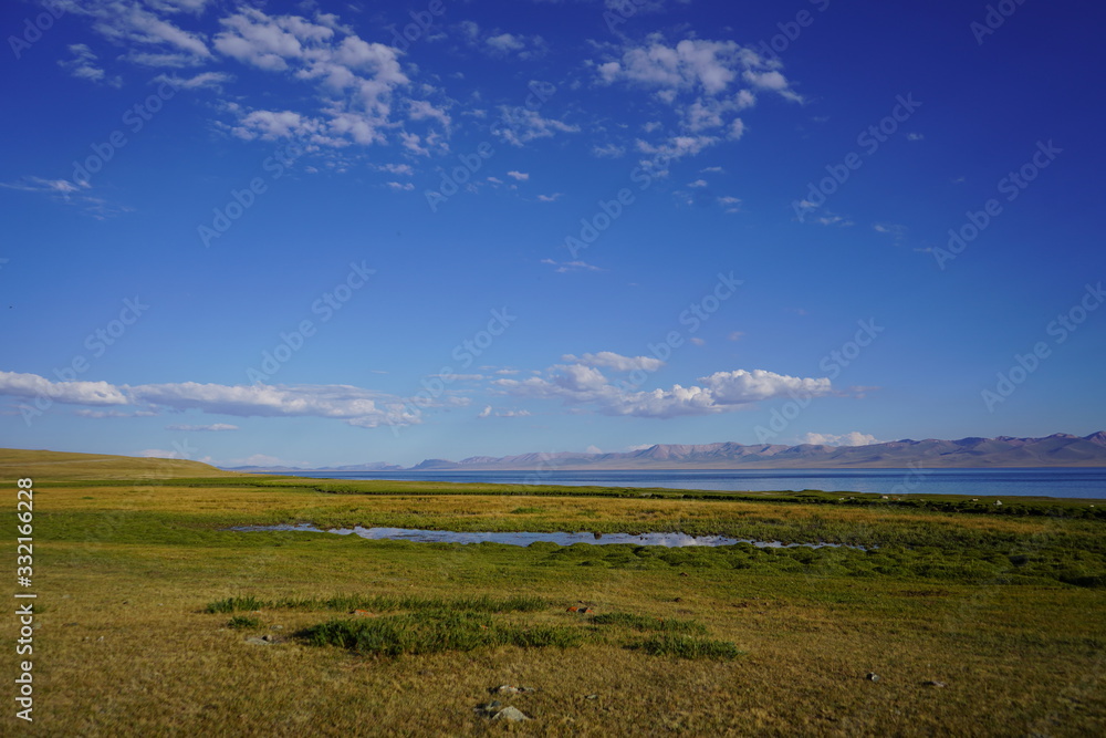 Song Kul Lake at Kyrgyzstan 