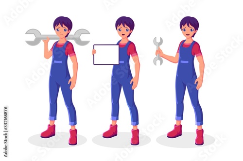 Mechanic collection set holding wrench