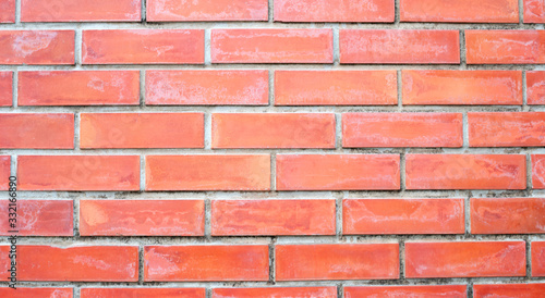 Old orange brick wall background.