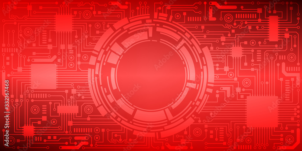Fond de Technologie Rouge Fond de Technologie Rouge