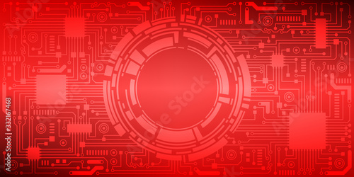 Fond de Technologie Rouge