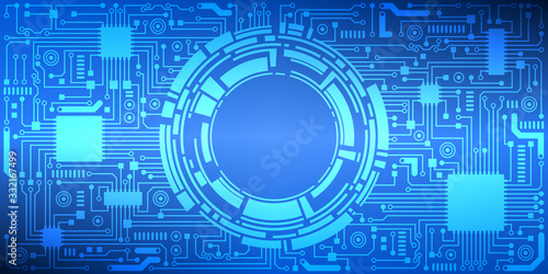 Fond de Technologie Bleu