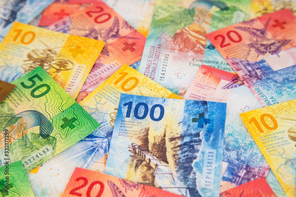 Obraz premium Swiss francs