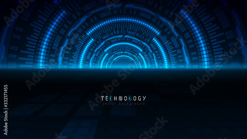 blue futuristic interface technology abstract vector background,copy space cyberspace technology background design,virtual reality technology screen computer background
